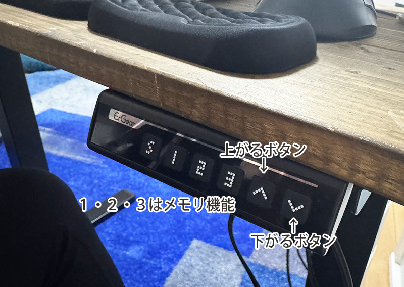 ErGear の操作パネル