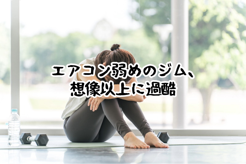 エアコン弱めのジム、想像以上に過酷