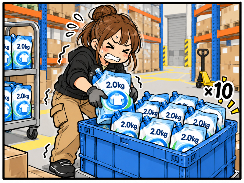 洗剤が入って重いオリコン